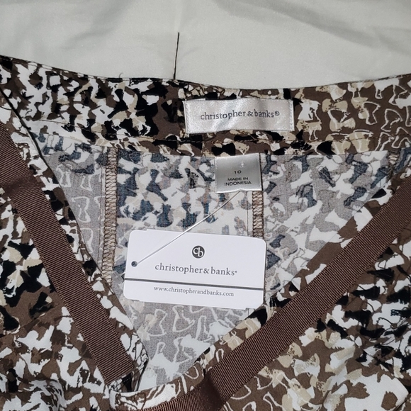 Christopher & Banks Midi Skirt Flared NWT - Picture 6 of 9